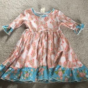 Wild Flowers bunny twirl dress